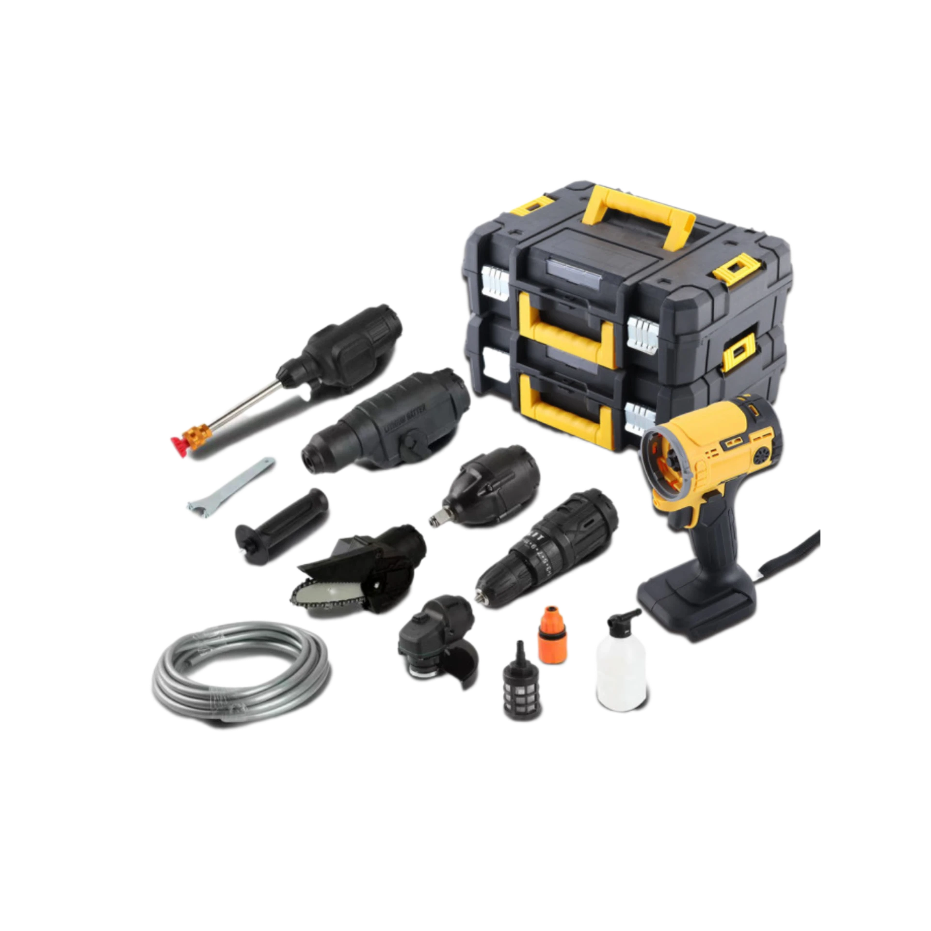 دريل 6 روس 2 بطاريات 98v