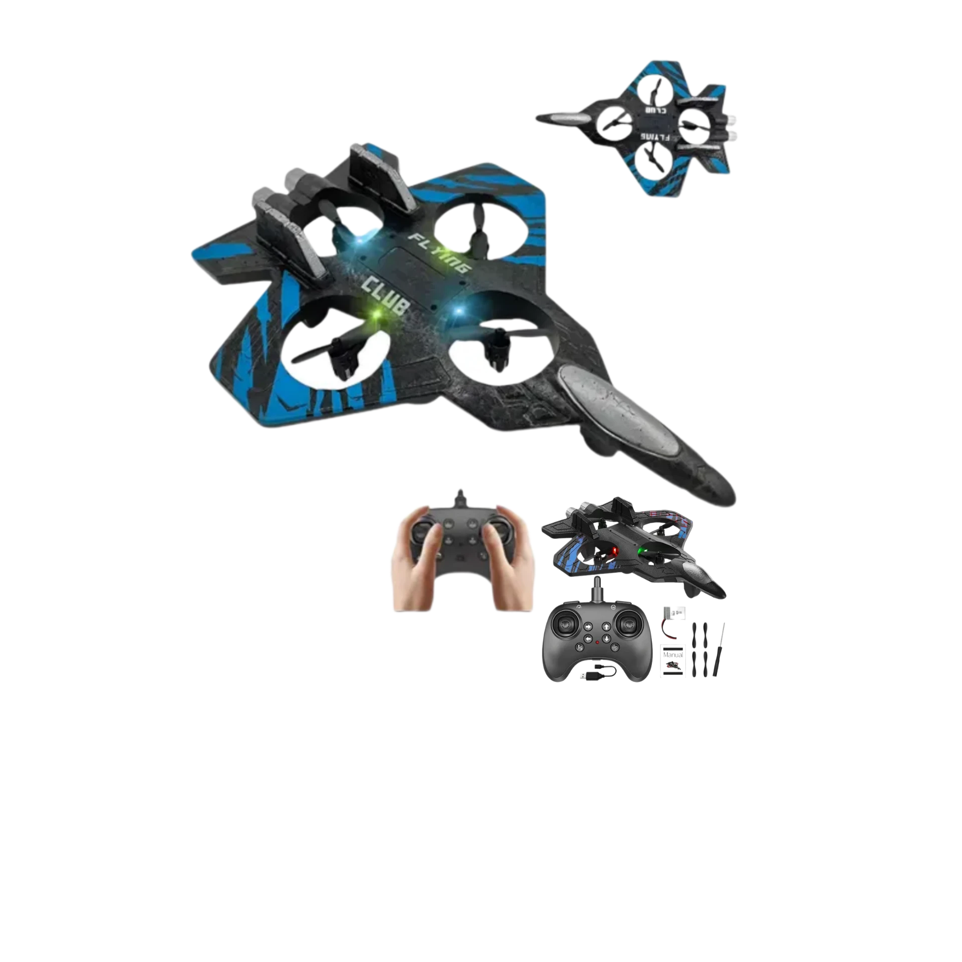 طائرة درون صغيرة على شكل مقاتلة FLYING CLUB