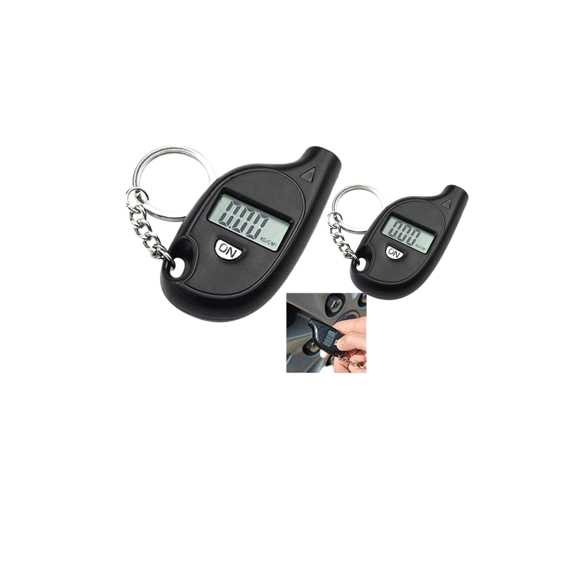 ميدالية سيارة رقمية لقياس ضغط الإطارات