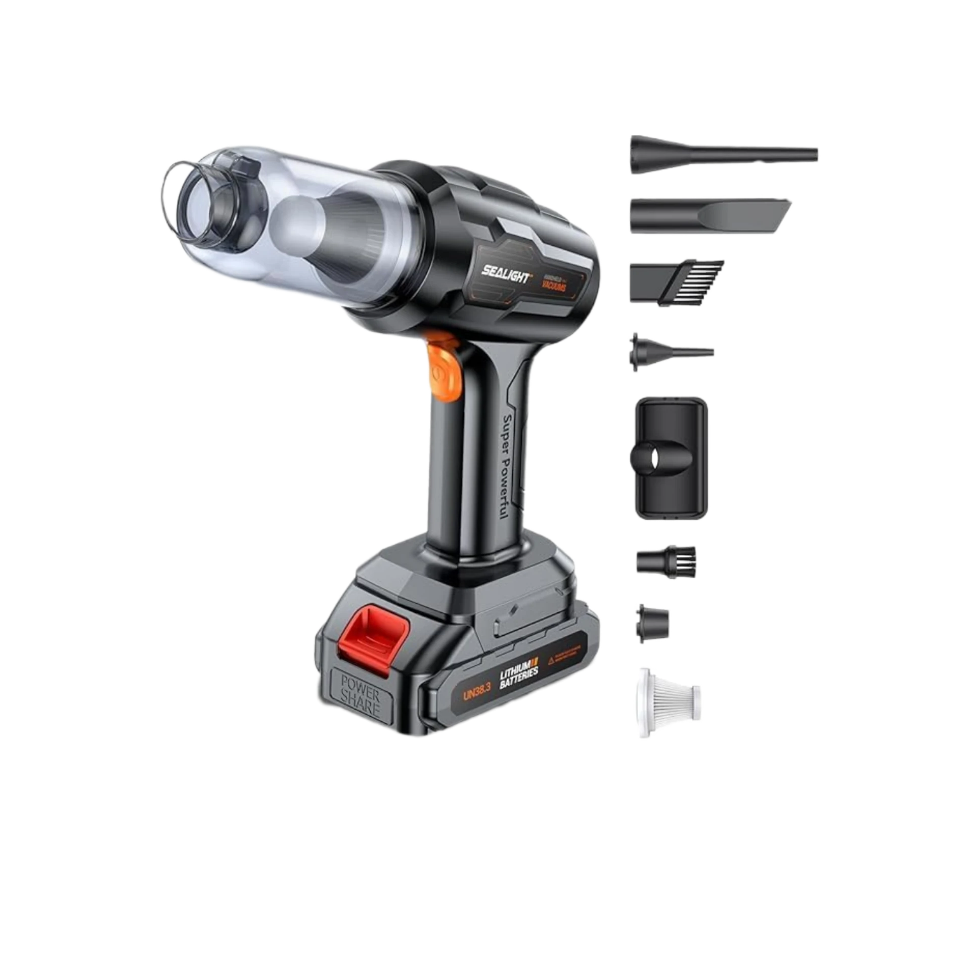 مكنسة شفط محمولة للسيارة متعددة الرؤوس