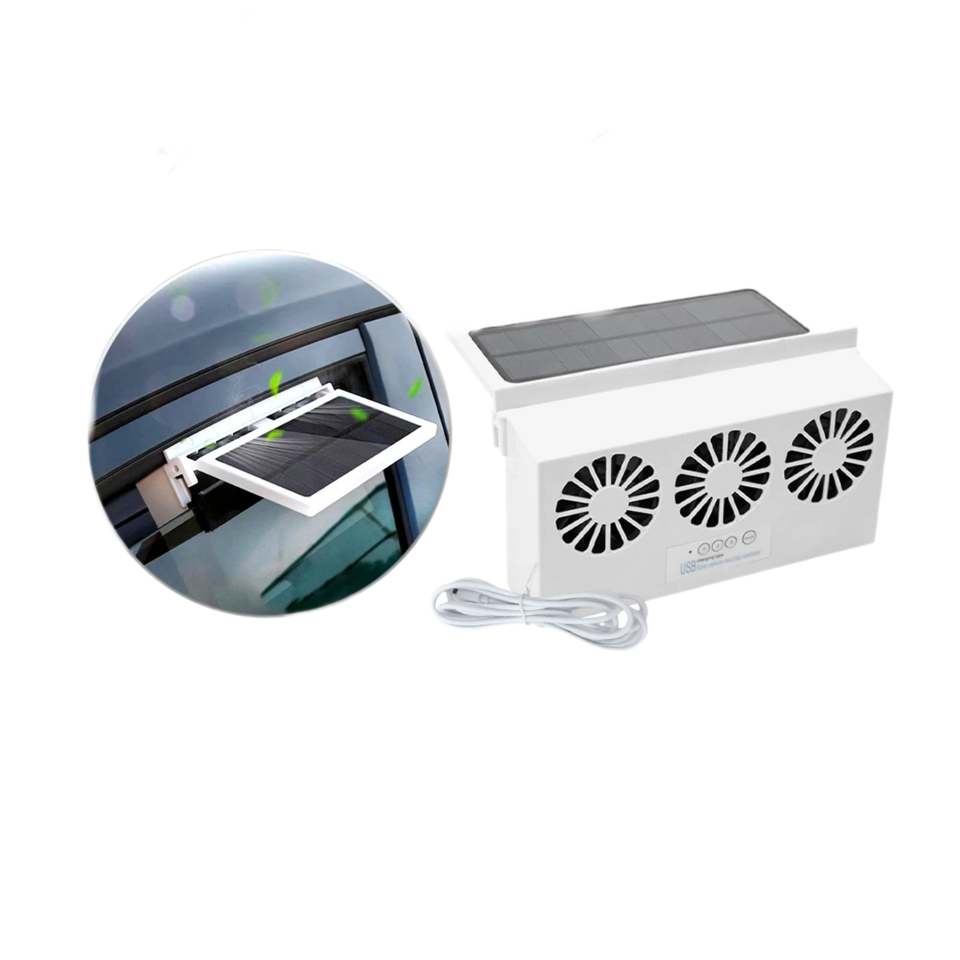 مروحة تهوية السيارة بالطاقة الشمسية