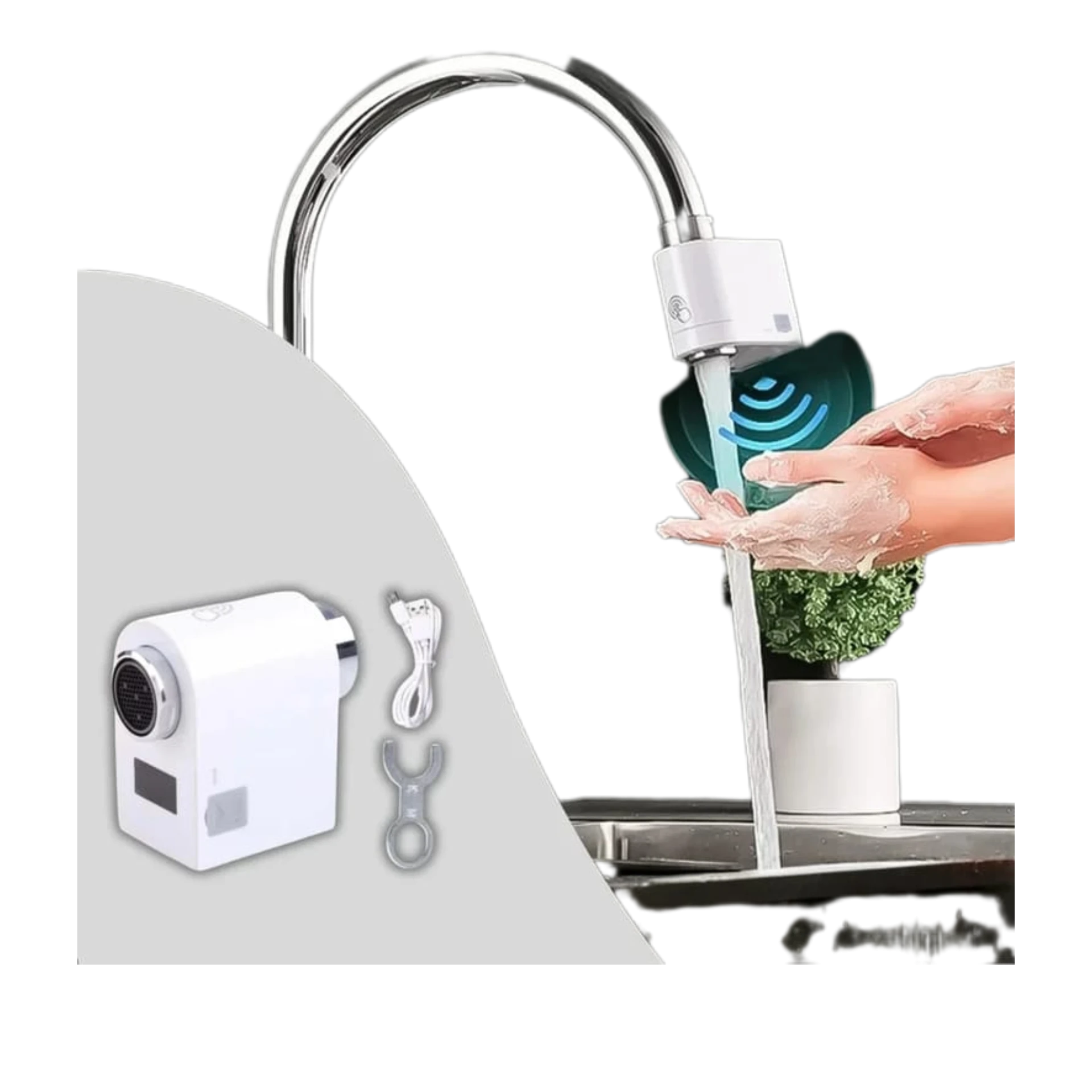 رأس حنفي ذكي مزود بمستشعر حركة