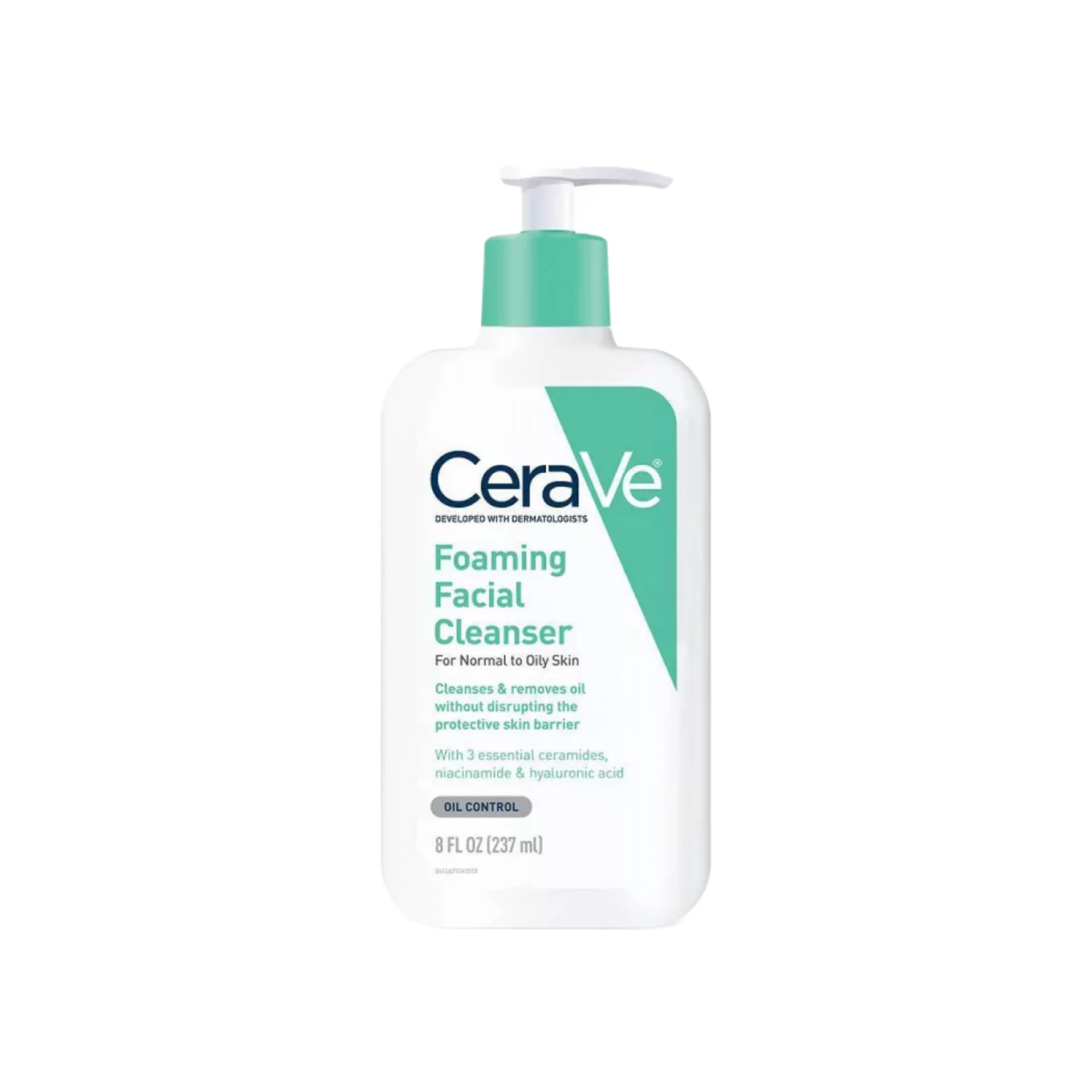 غسول CeraVe الرغوي للبشرة العادية إلى الدهنية.                                                                                                        غسول سيرافي غسول للبشرة الدهنية غسول رغوي CeraVe Cleanser تنظيف الوجه العميق غسول للوجه بدون عطر غسول سيراميدات غسول بحمض الهيالورونيك غسول خفيف للبشرة روتين تنظيف البشرة