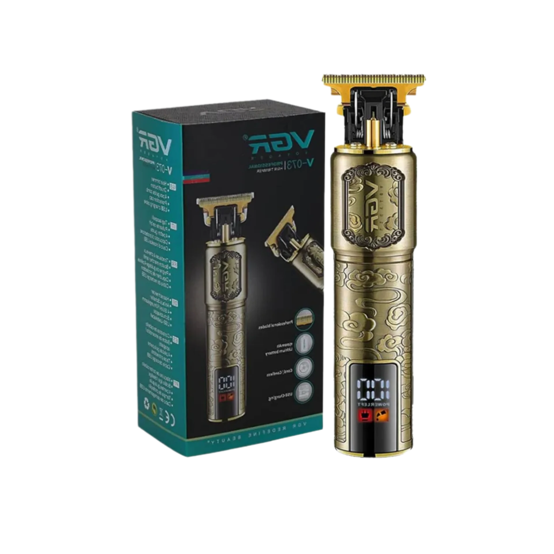 مكينة حلاقة وتشذيب احترافية VGR V-073                                                                                                        VGR V-073 ماكينة حلاقة كلاسيكية ماكينة حلاقة احترافية USB ماكينة تشذيب سلكية ولاسلكية
